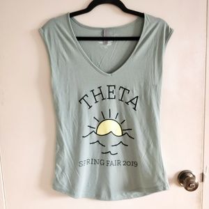 Theta Spring Fair Festival Sleeveless V-Neck Top